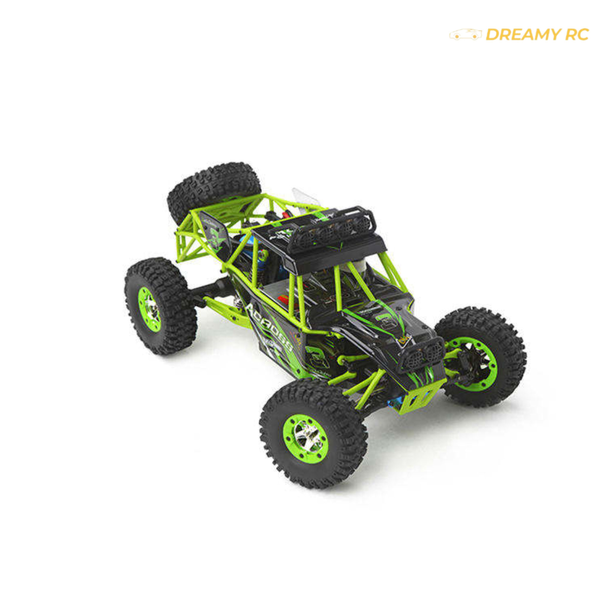 1:12 Scale 4WD High-Speed Rock Crawler RC Car with LED Lights & 2.4GHz Remote Control