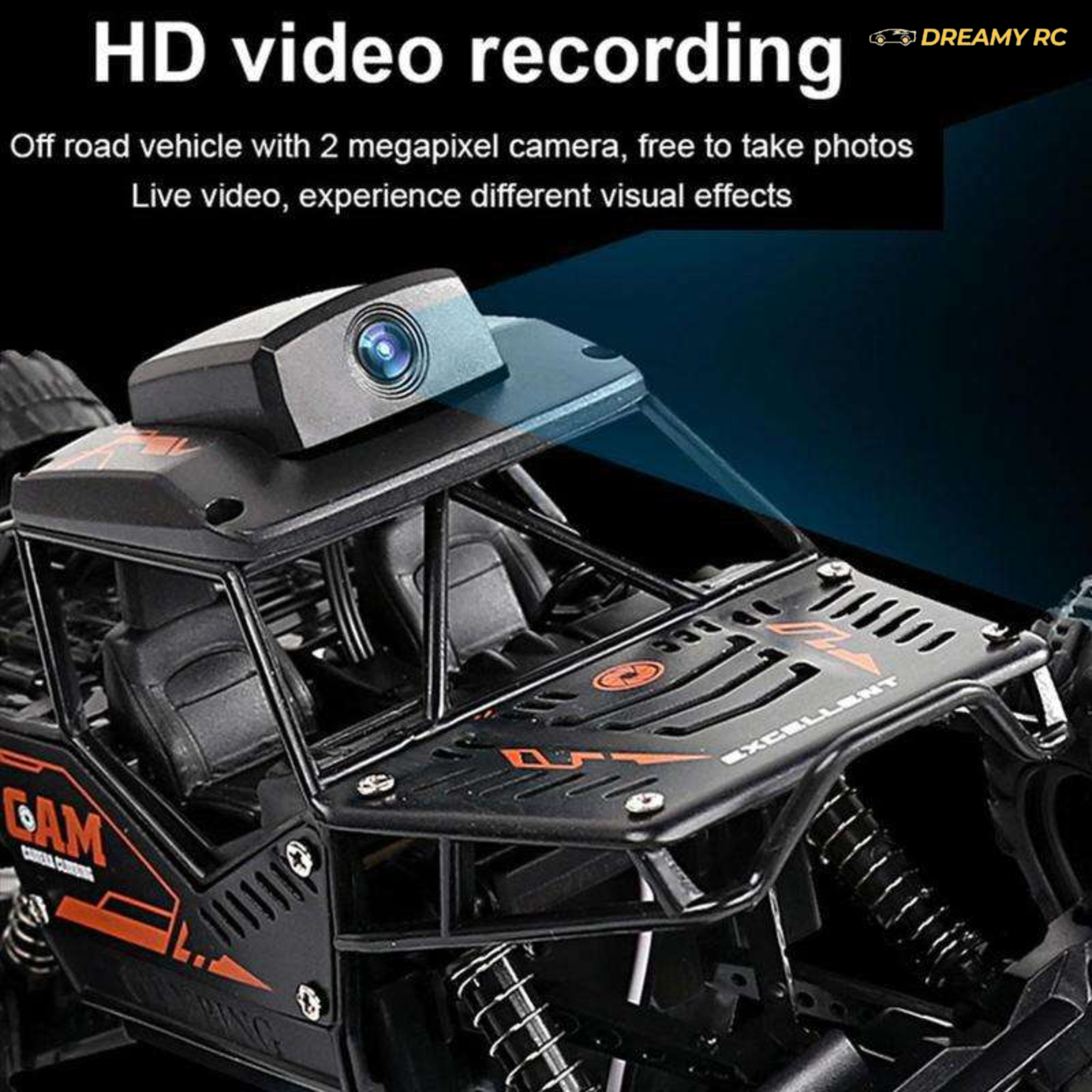 HD Wi-Fi Camera RC Crawler Car – High-Speed 4WD Stunt & Off-Road Remote Control Vehicle