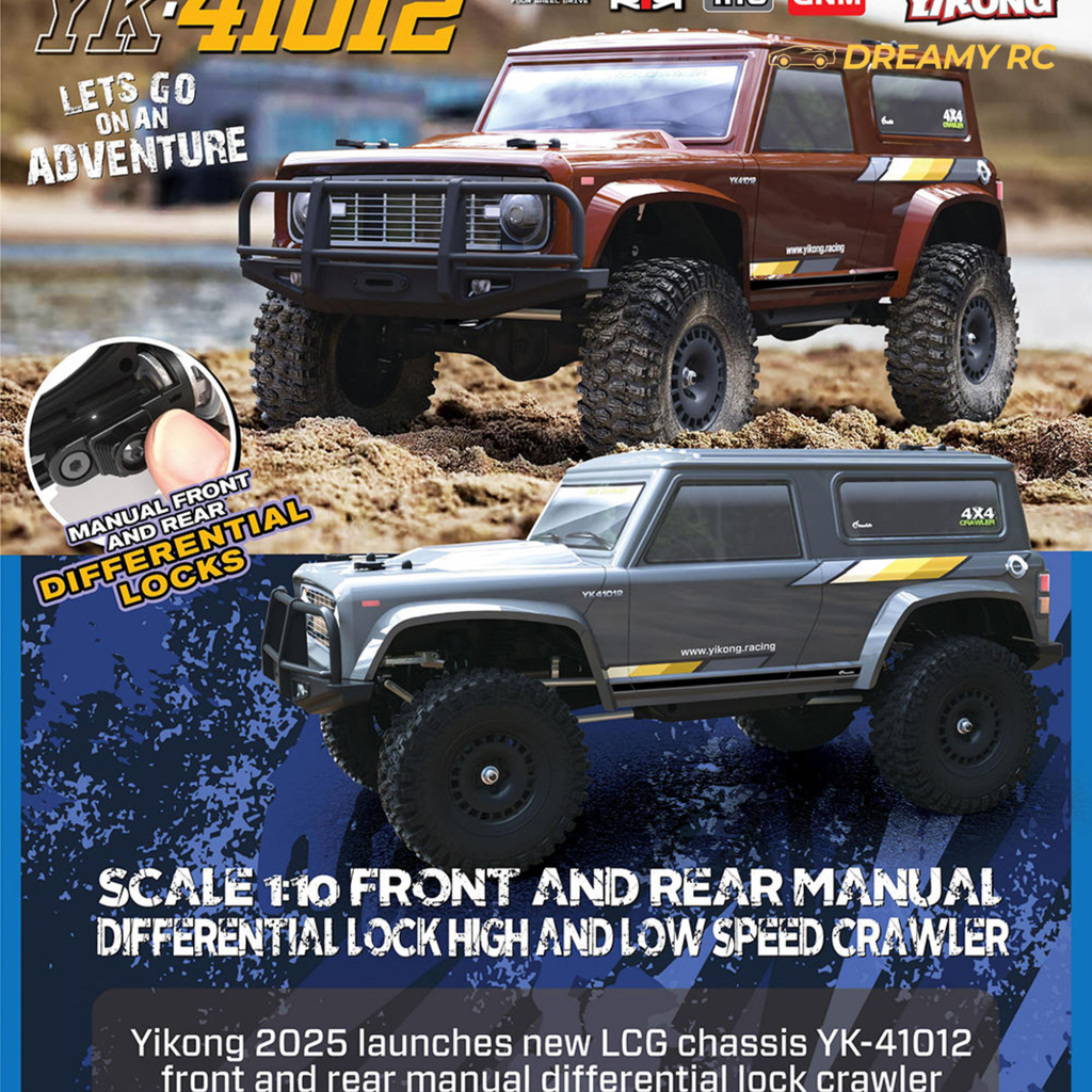 1:10 Scale 4WD Rock Crawler RC Car – Bronco Style Off-Road Remote Control Vehicle