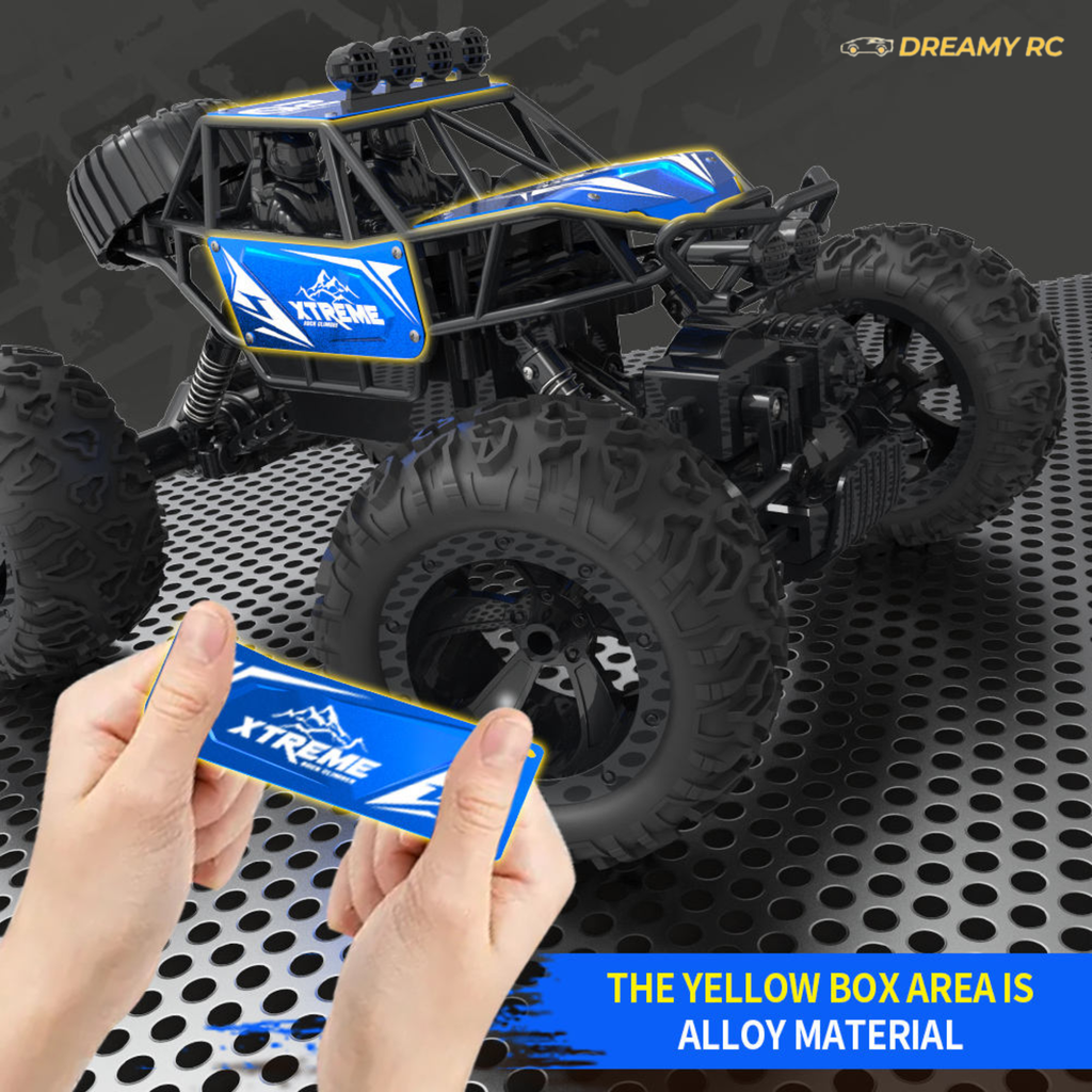 1:16 Scale 4WD Alloy Rock Crawler RC Car with Gesture & Remote Control