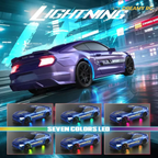 1:43 Scale Metal RC Drift Car – Mini Remote Control Racing Car with LED Lights