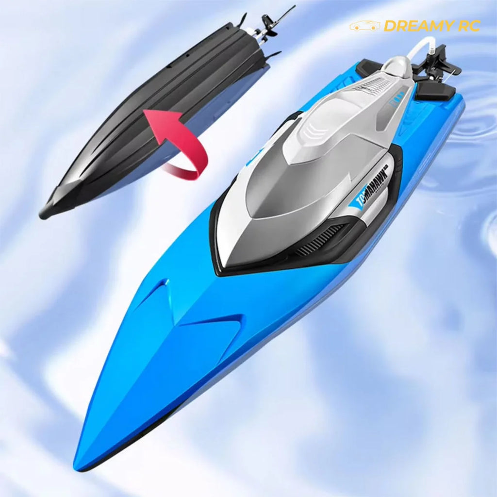 4DRC S2 RC Racing Boat – 70 km/h with Water-Cooled Motor