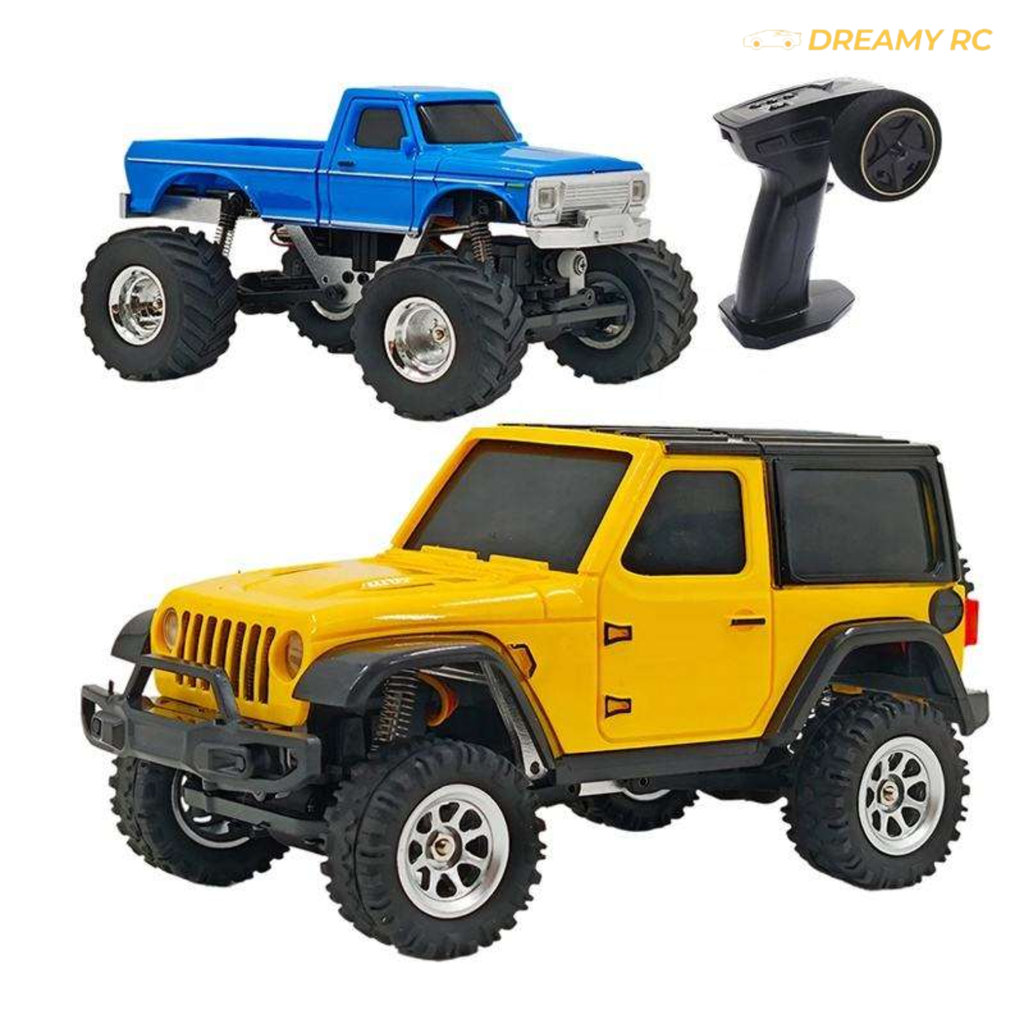 1:36 Scale Mini RC Rock Crawler – 2.4GHz All-Terrain Remote Control Car