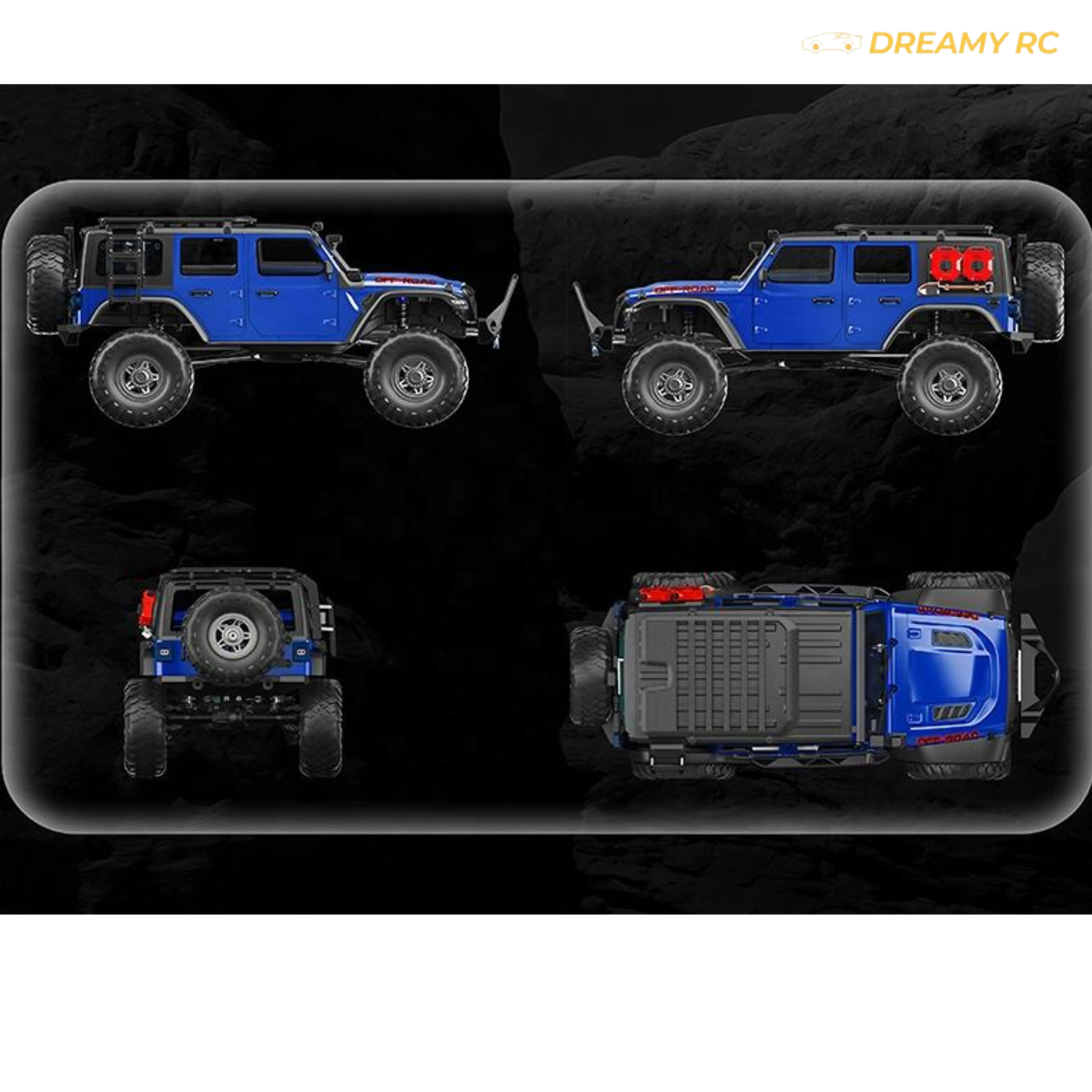 1:10 Scale 4WD Rock Crawler RC Car – Full Proportional Off-Road Remote Control Vehicle
