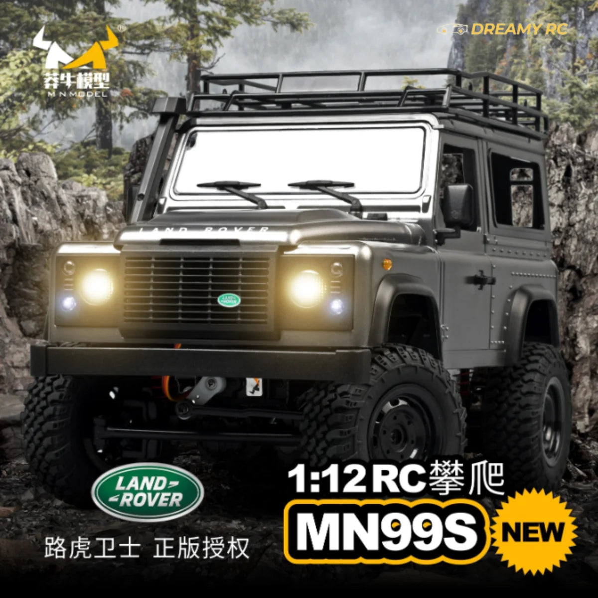 1:12 Scale 4WD Rock Crawler RC Car – Defender Style Off-Road Remote Control Vehicle