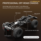 1:10 Scale 4WD Rock Crawler RC Truck – Full Proportional Off-Road Remote Control Vehicle