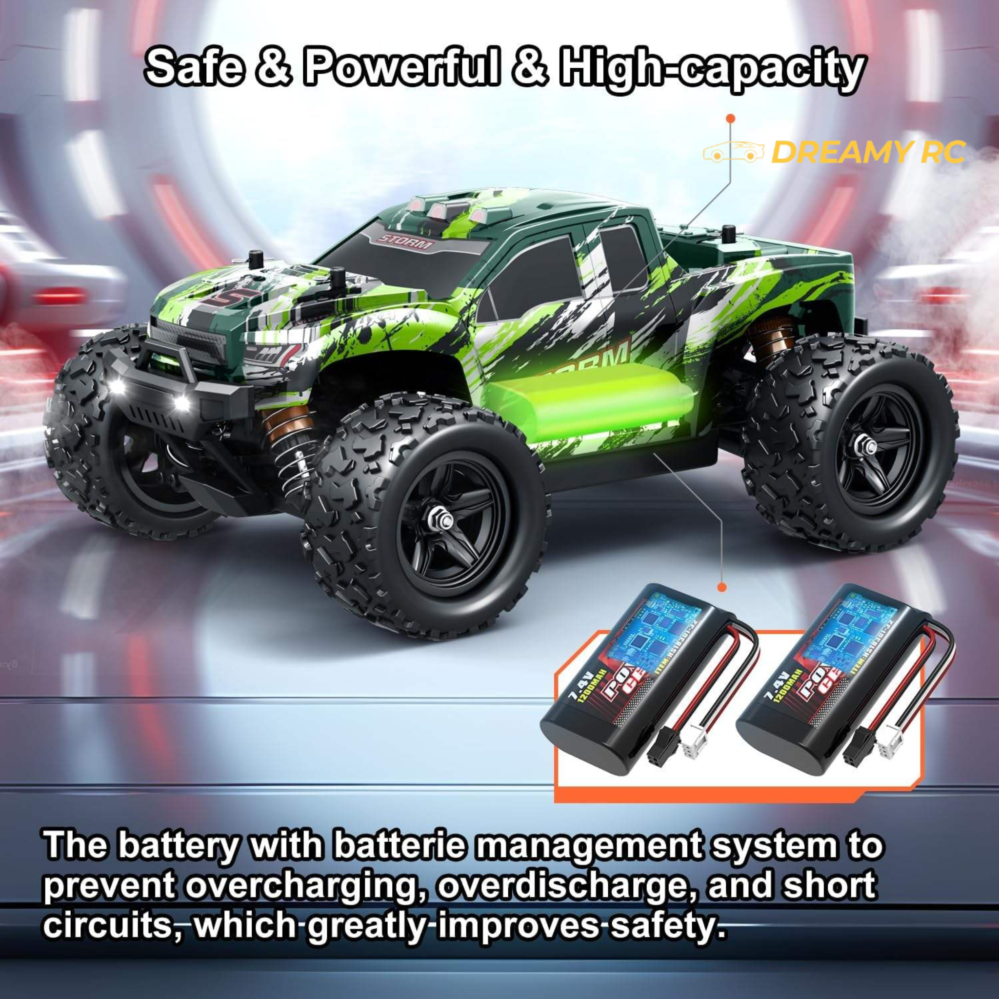 1:18 Scale 4WD High-Speed Waterproof Off-Road  Rock Crawler RC Car