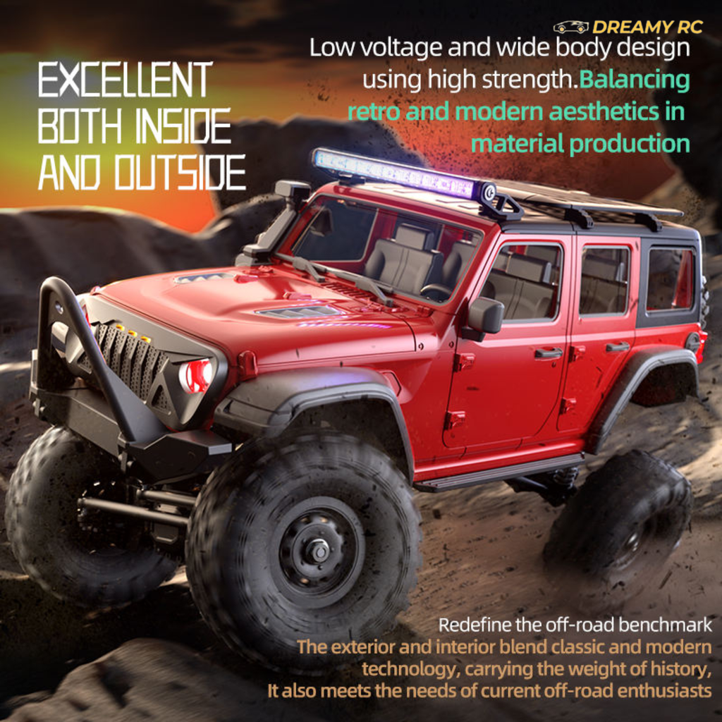 4WD Alloy Chassis Rock Crawler RC Car – Metal Frame Off-Road Remote Control Vehicle
