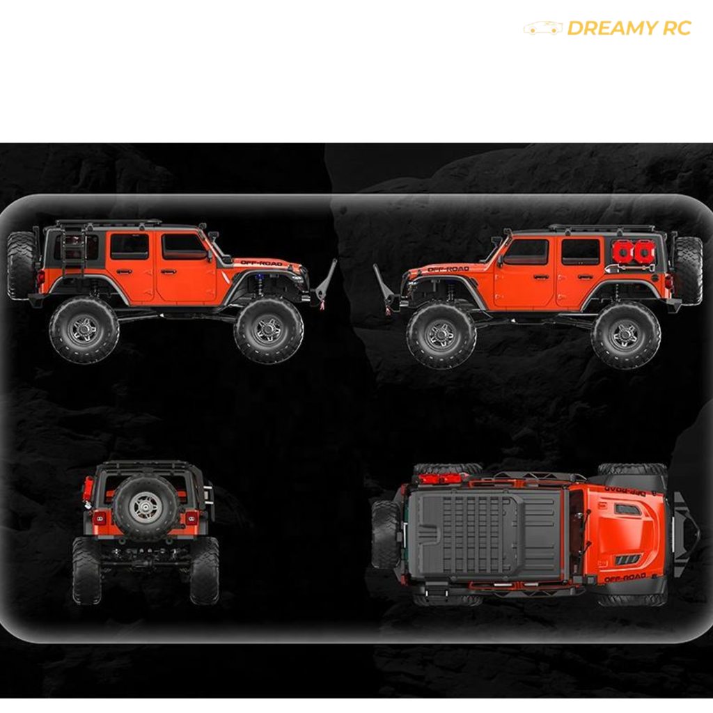 1:10 Scale 4WD Rock Crawler RC Car – Full Proportional Off-Road Remote Control Vehicle