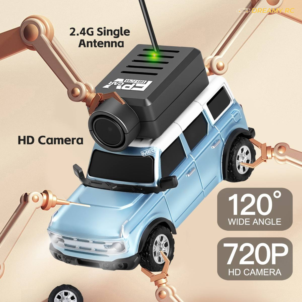 Wltoys 1:64 FPV Mini RC Car with HD Camera & 2.4GHz Remote Control