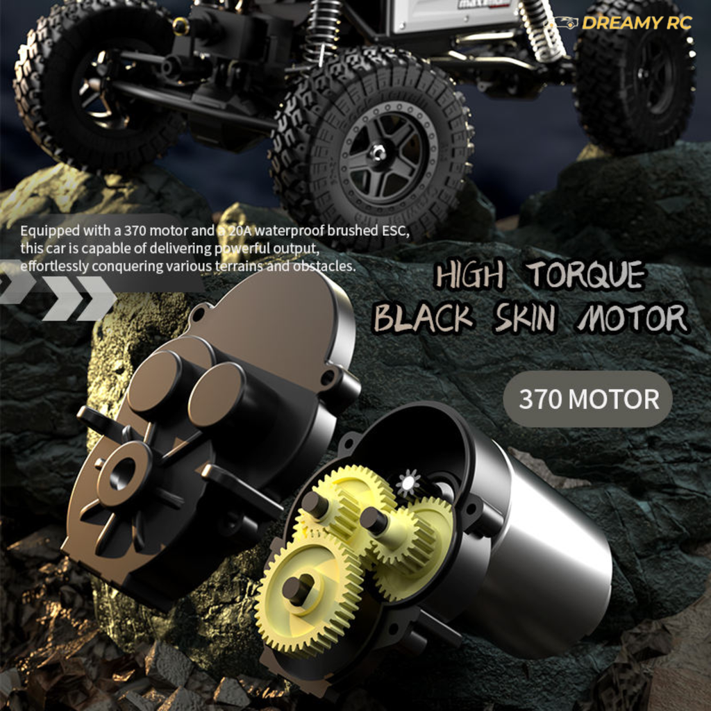 JJRC C8808 1:18 Scale 4WD Rock Crawler RC Car – Off-Road Remote Control Climbing Vehicle