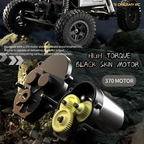 JJRC C8808 1:18 Scale 4WD Rock Crawler RC Car – Off-Road Remote Control Climbing Vehicle