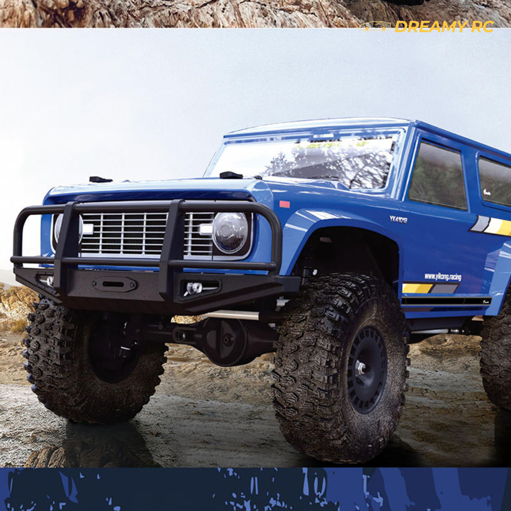 1:10 Scale 4WD Rock Crawler RC Car – Bronco Style Off-Road Remote Control Vehicle