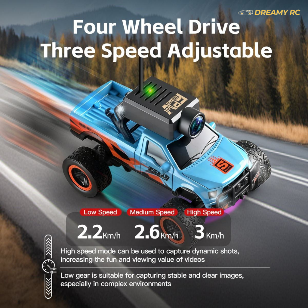1:64 FPV Mini RC Car with HD Camera & App Control – Micro Off-Road Remote Control Car