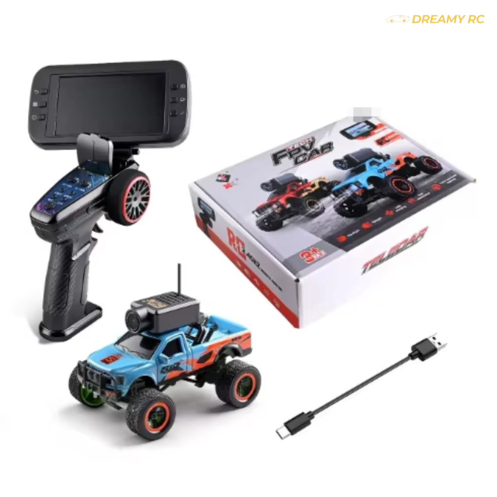 1:64 FPV Mini RC Drift Car with Camera & Display – Full Proportional Remote Control Car