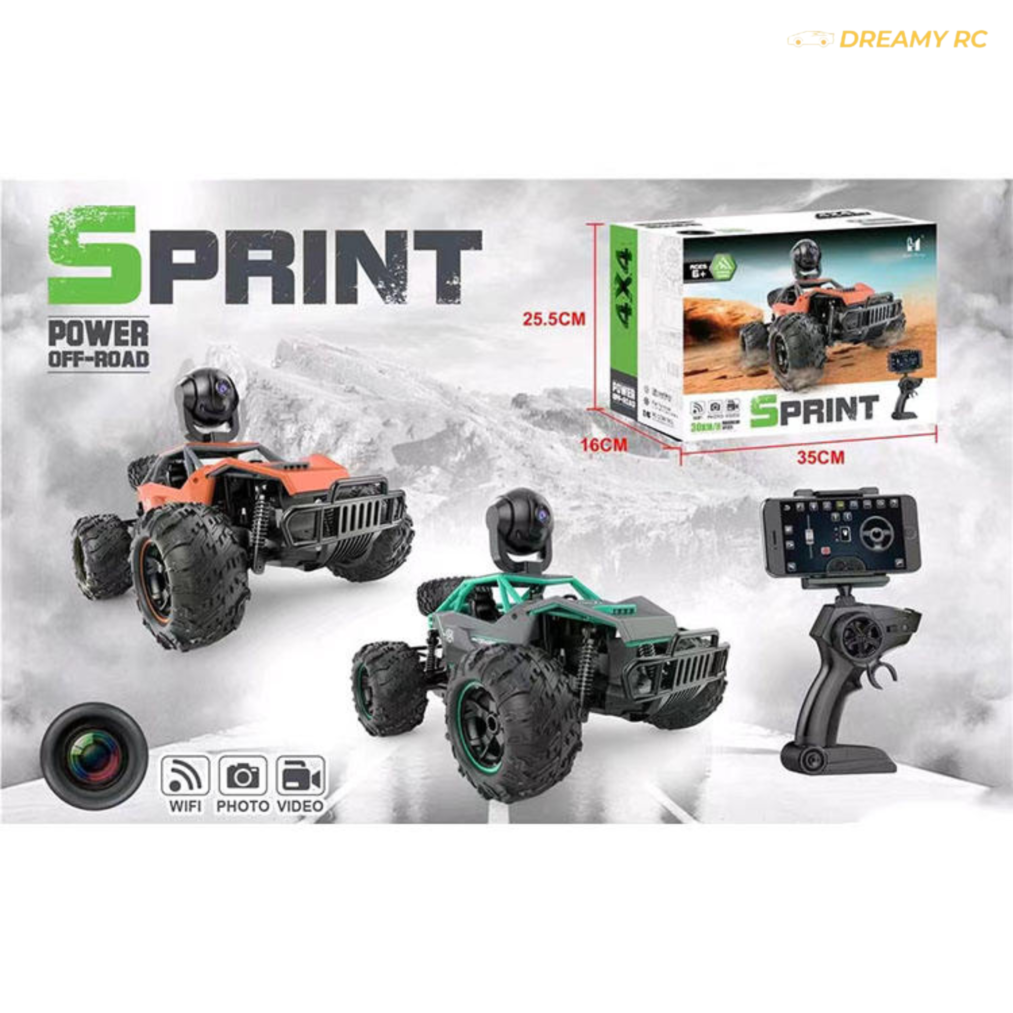 1:14 HD Camera RC Car – WiFi App Controlled Off-Road Remote Control Car