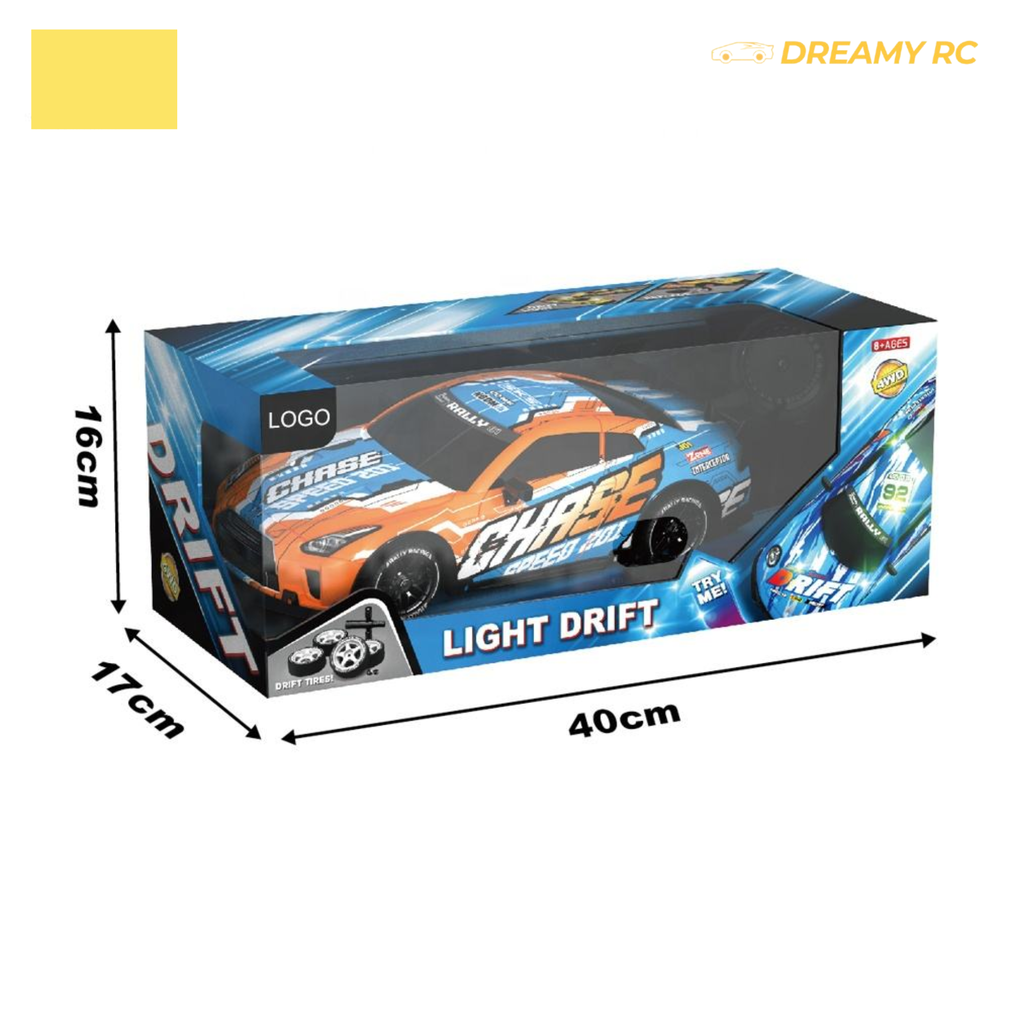 1:16 Scale 4WD RC Drift Car – High-Speed Remote Control Racing Car with LED Lights