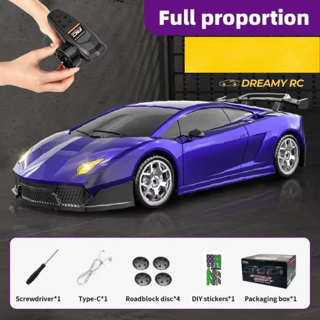 1:43 Scale 4WD RC Drift Car with Gyro – Mini Ready-to-Run Remote Control Car
