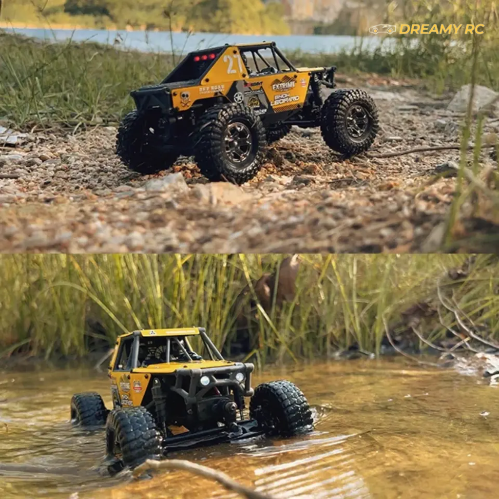 1:24 Scale Metal RC Crawler – 4WD Mini Rock Climbing Remote Control Car