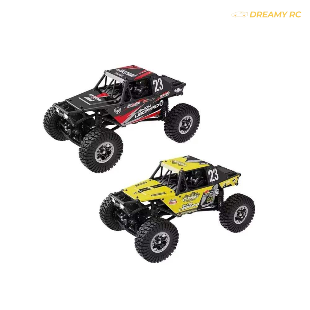 1:24 Scale Brushless 4WD RC Rock Crawler – Mini Off-Road Remote Control Car with LED Lights