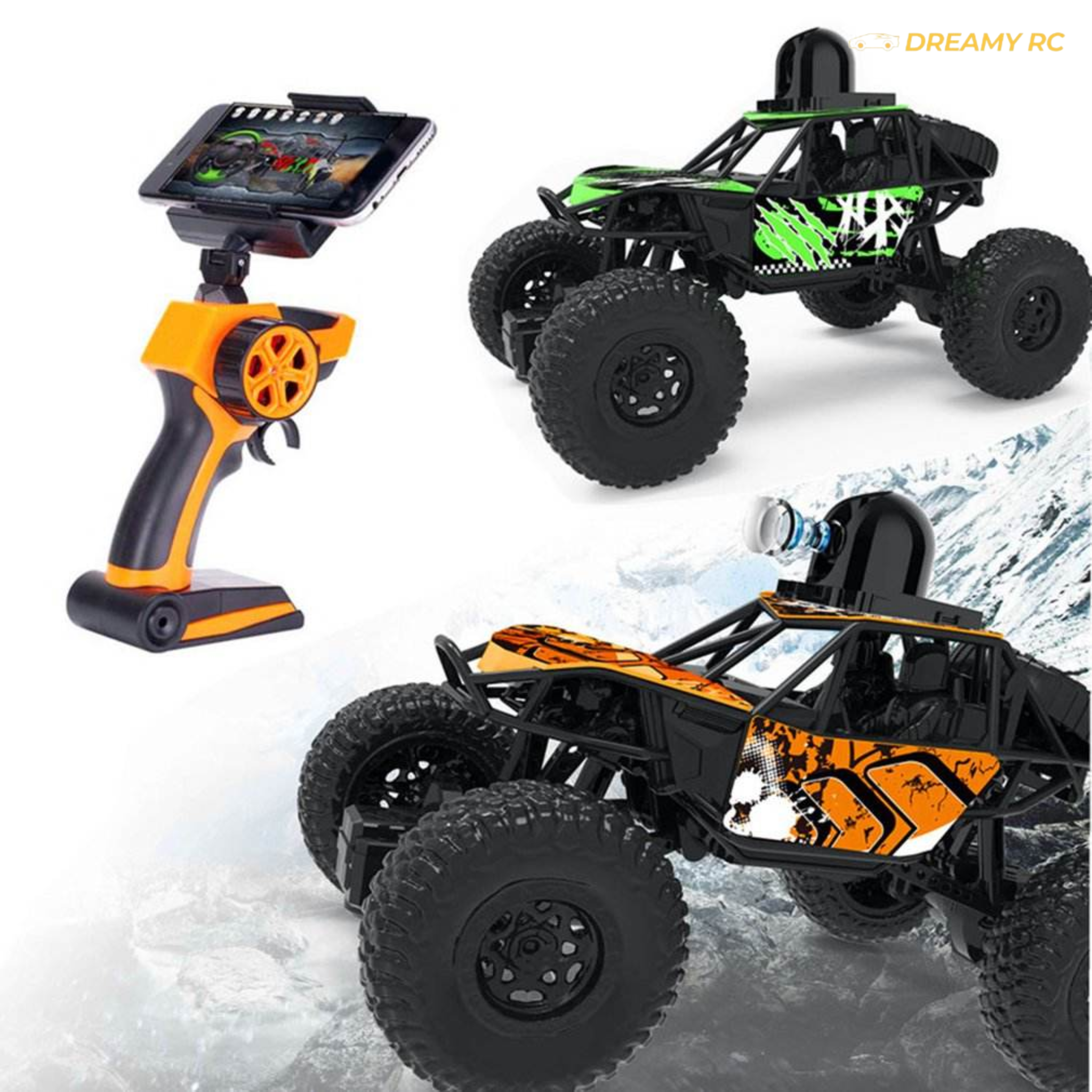 1:22 FPV RC Car with Camera – 2WD High-Speed Remote Control Off-Road Car