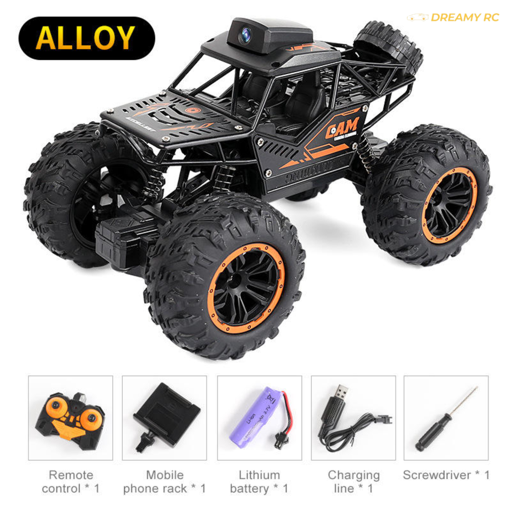 HD Wi-Fi Camera RC Crawler Car – High-Speed 4WD Stunt & Off-Road Remote Control Vehicle