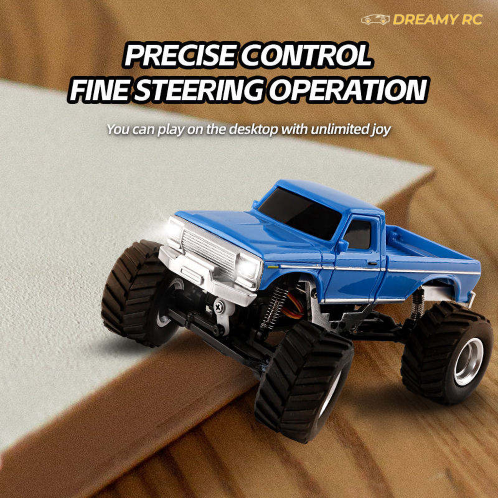 1:36 Scale Mini RC Rock Crawler – 2.4GHz All-Terrain Remote Control Car