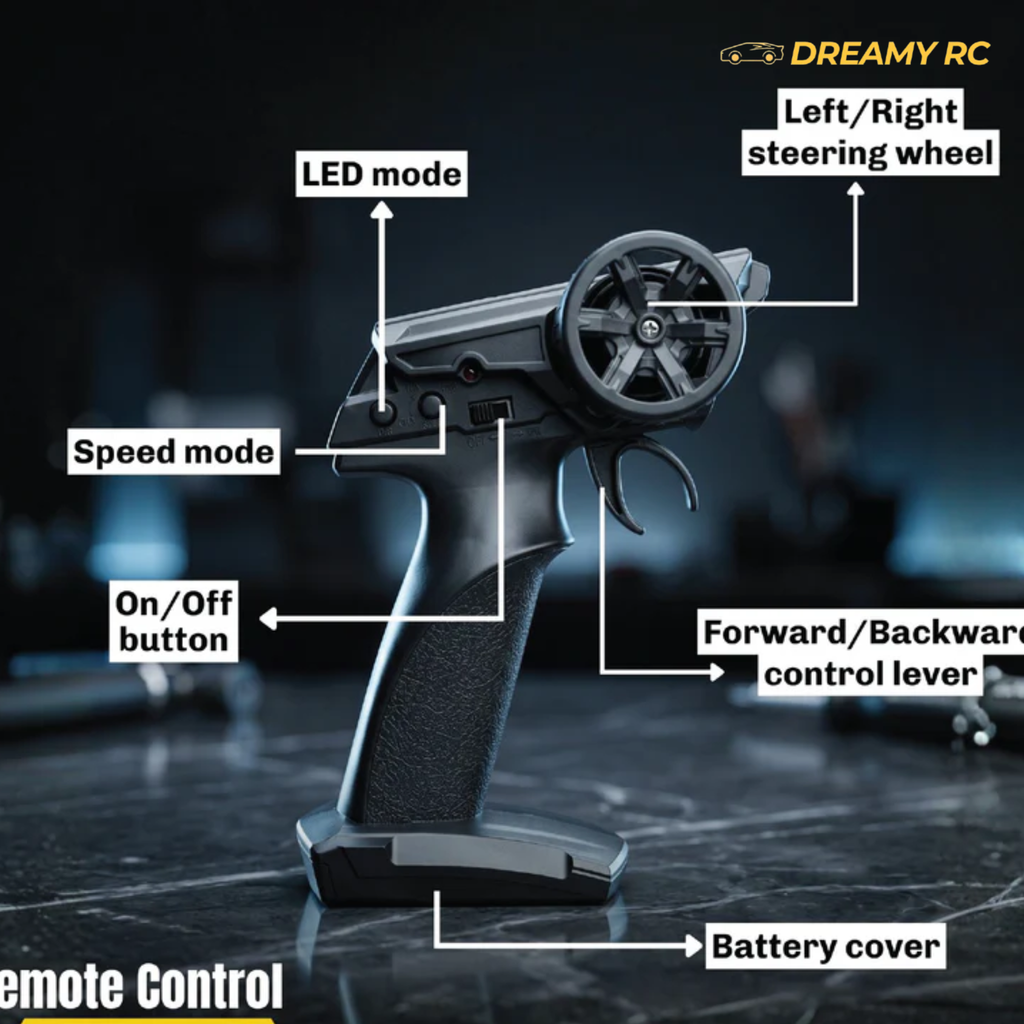 4WD RC Drift Car – High-Speed Remote Control Racing Car with LED Lights
