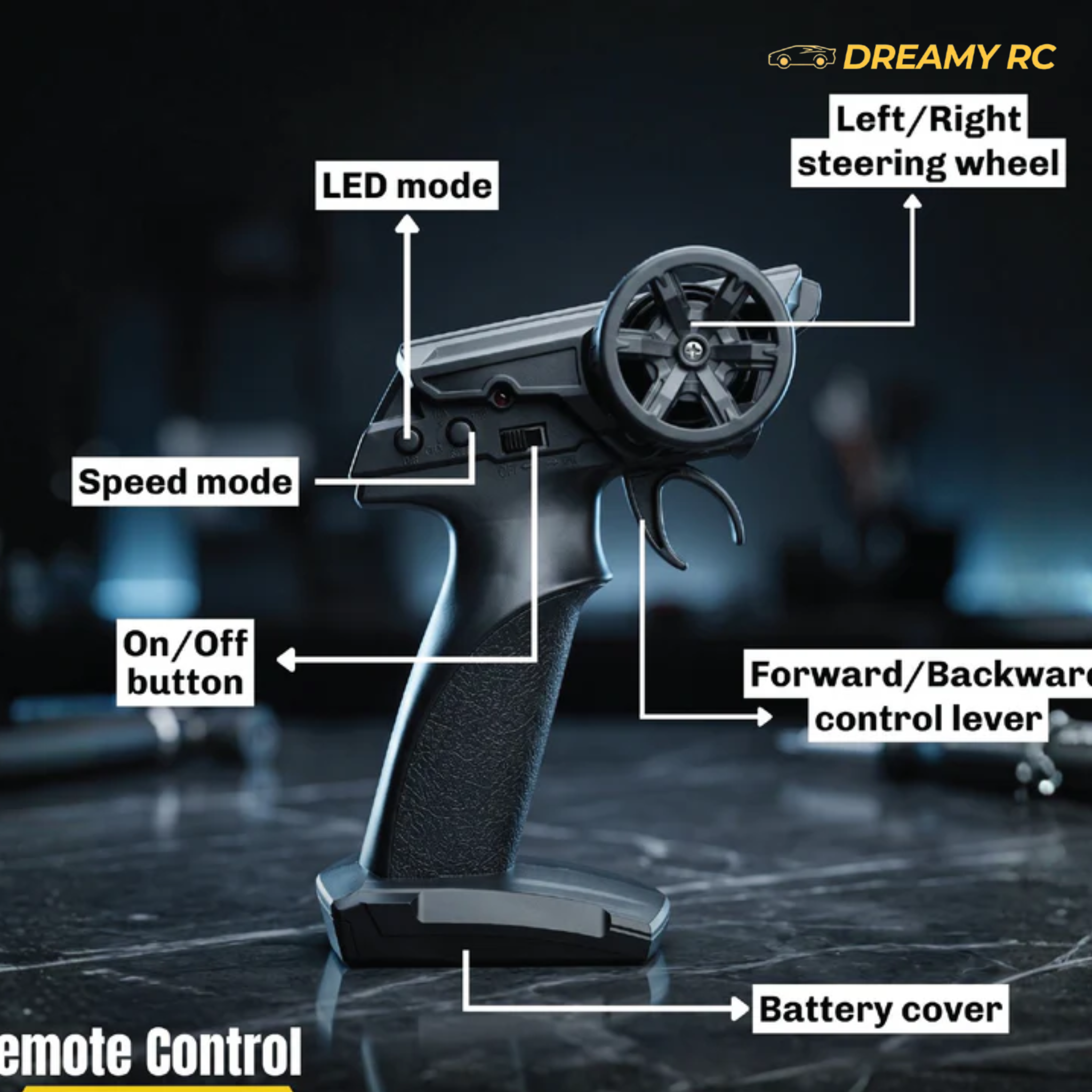 4WD RC Drift Car – High-Speed Remote Control Racing Car with LED Lights