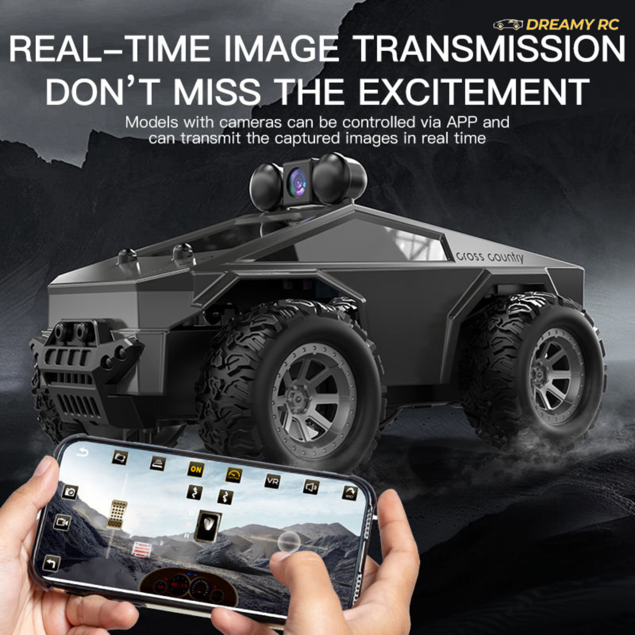 1:28 FPV RC Car with WiFi Camera – High-Speed Off-Road Remote Control Vehicle