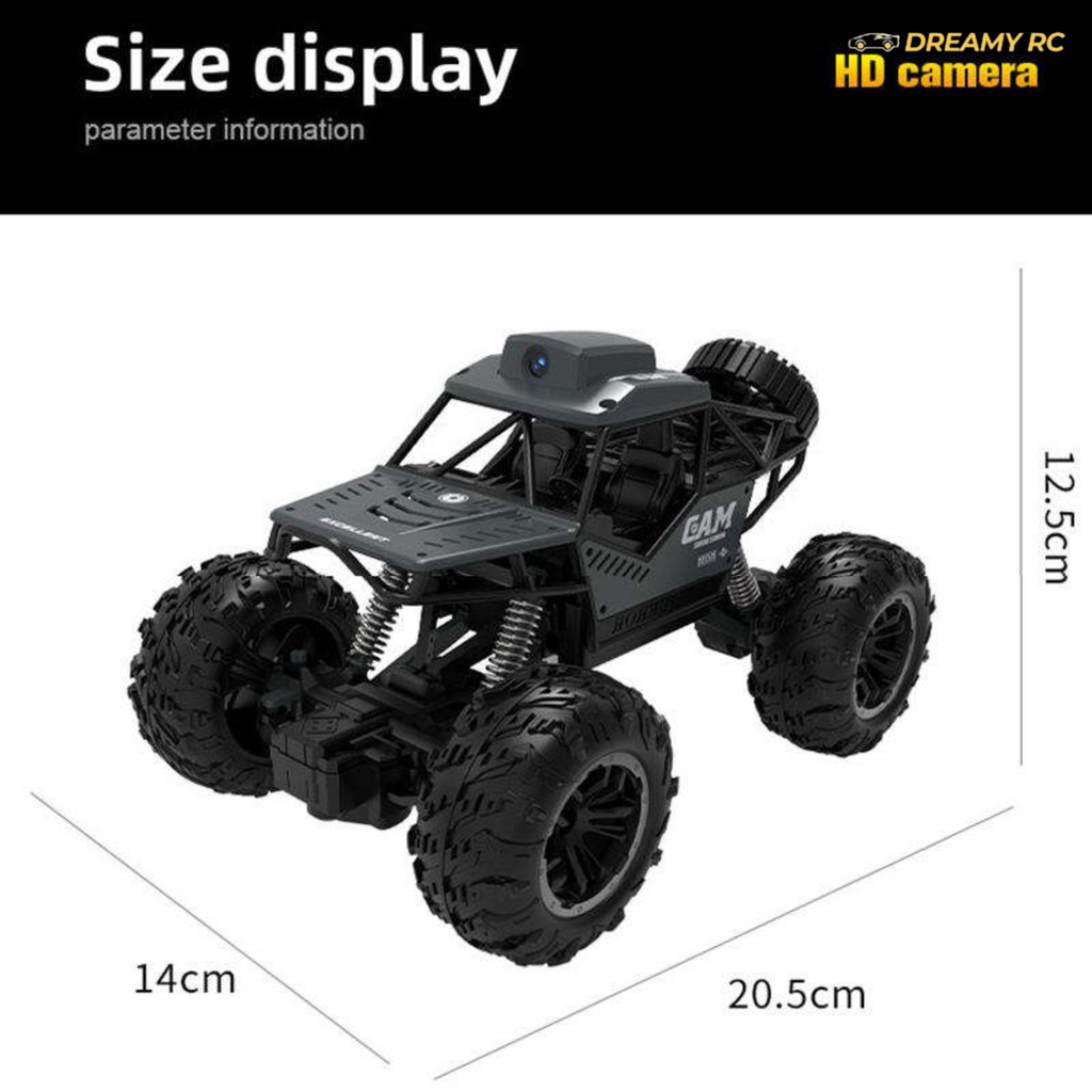 4x4 Rock Crawler RC Car with WiFi Camera – 2.4GHz Remote Control Off-Road Climbing Vehicle