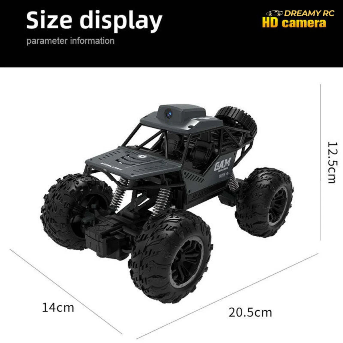 4x4 Rock Crawler RC Car with WiFi Camera – 2.4GHz Remote Control Off-Road Climbing Vehicle