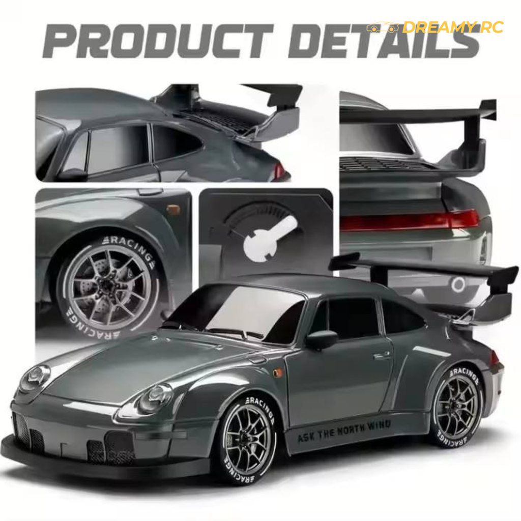 1:24 Scale 4WD Drift RC Car – Mini Electric Remote Control Sports Racing Car