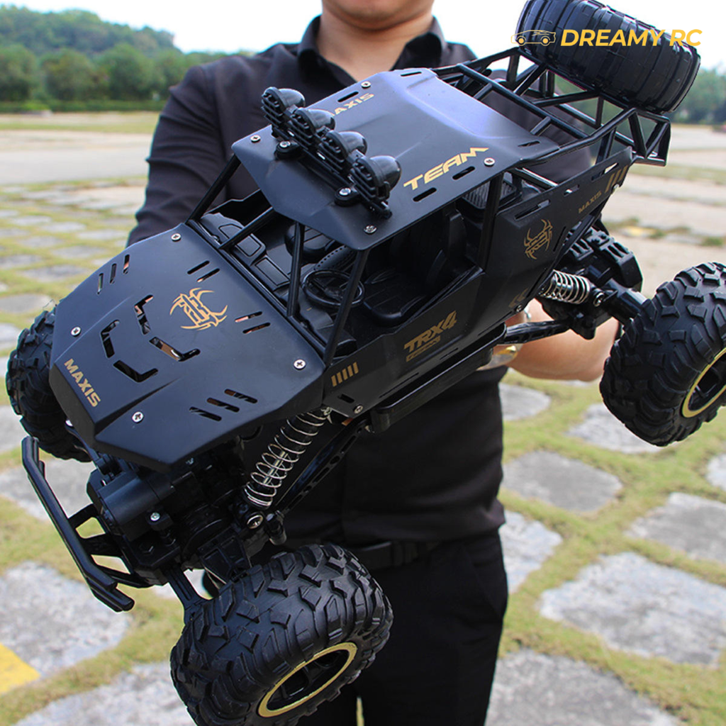 Alloy 4WD RC Car with LED Lights – 2.4GHz Off-Road
