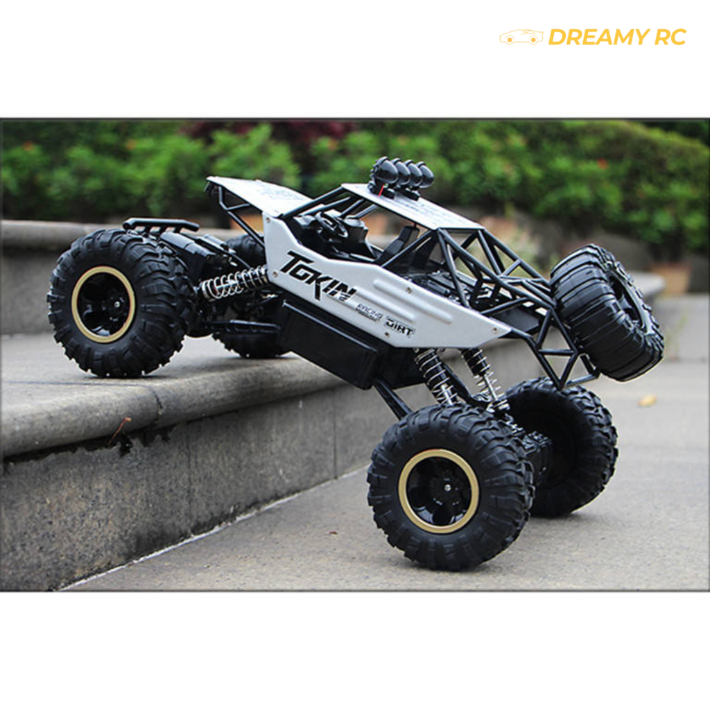 Alloy 4WD RC Car with LED Lights – 2.4GHz Off-Road
