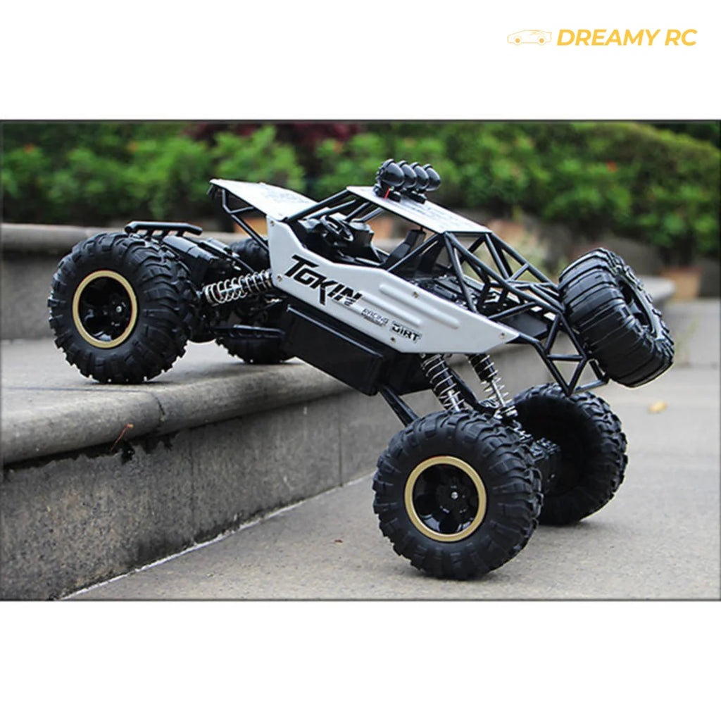 Alloy 4WD RC Car with LED Lights – 2.4GHz Off-Road