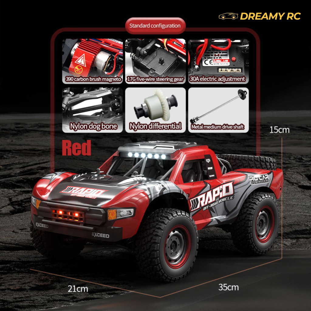 Brushless 4WD High-Speed RC Car – 70 km/h Off-Road Remote Control Racer