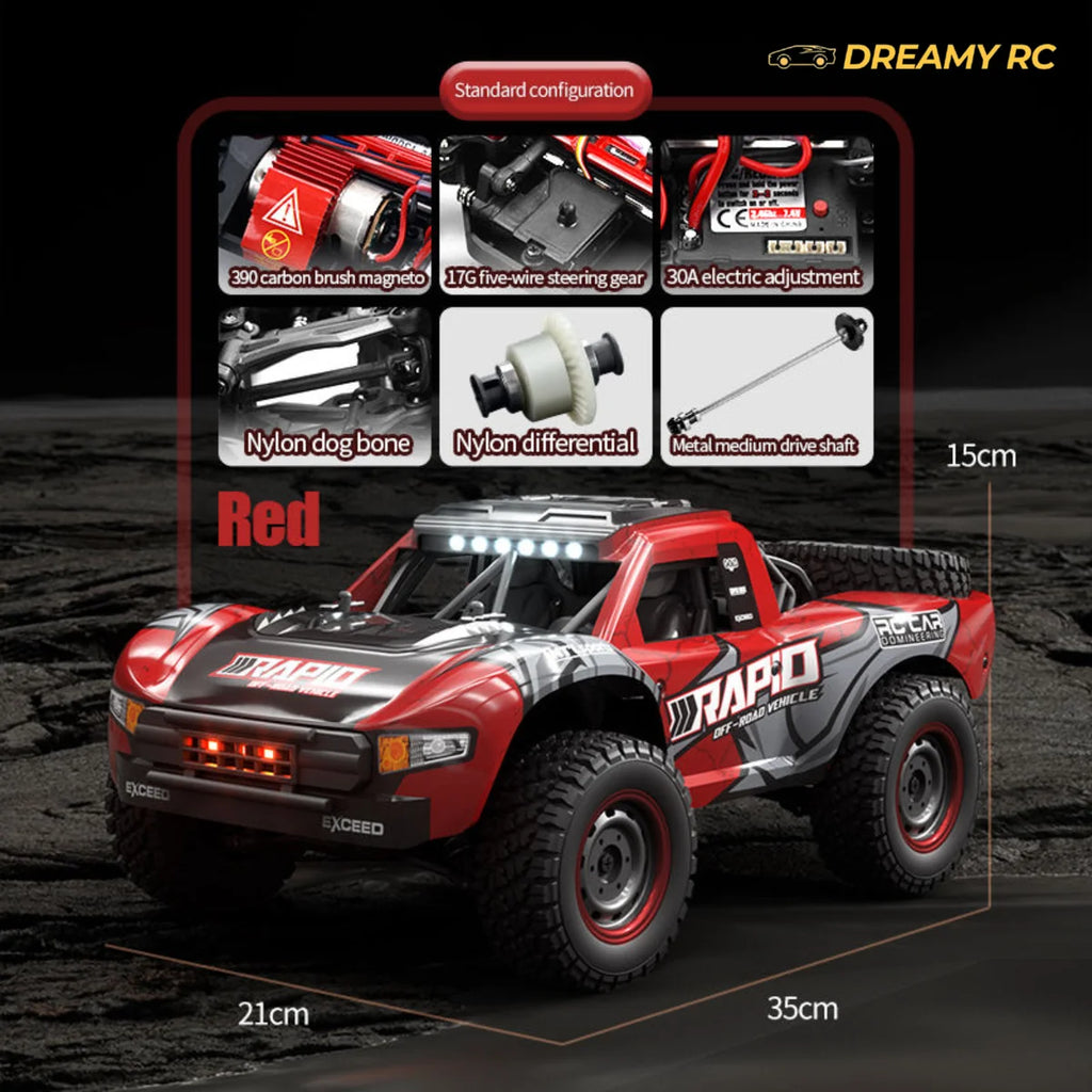 Brushless 4WD High-Speed RC Car – 70 km/h Off-Road Remote Control Racer