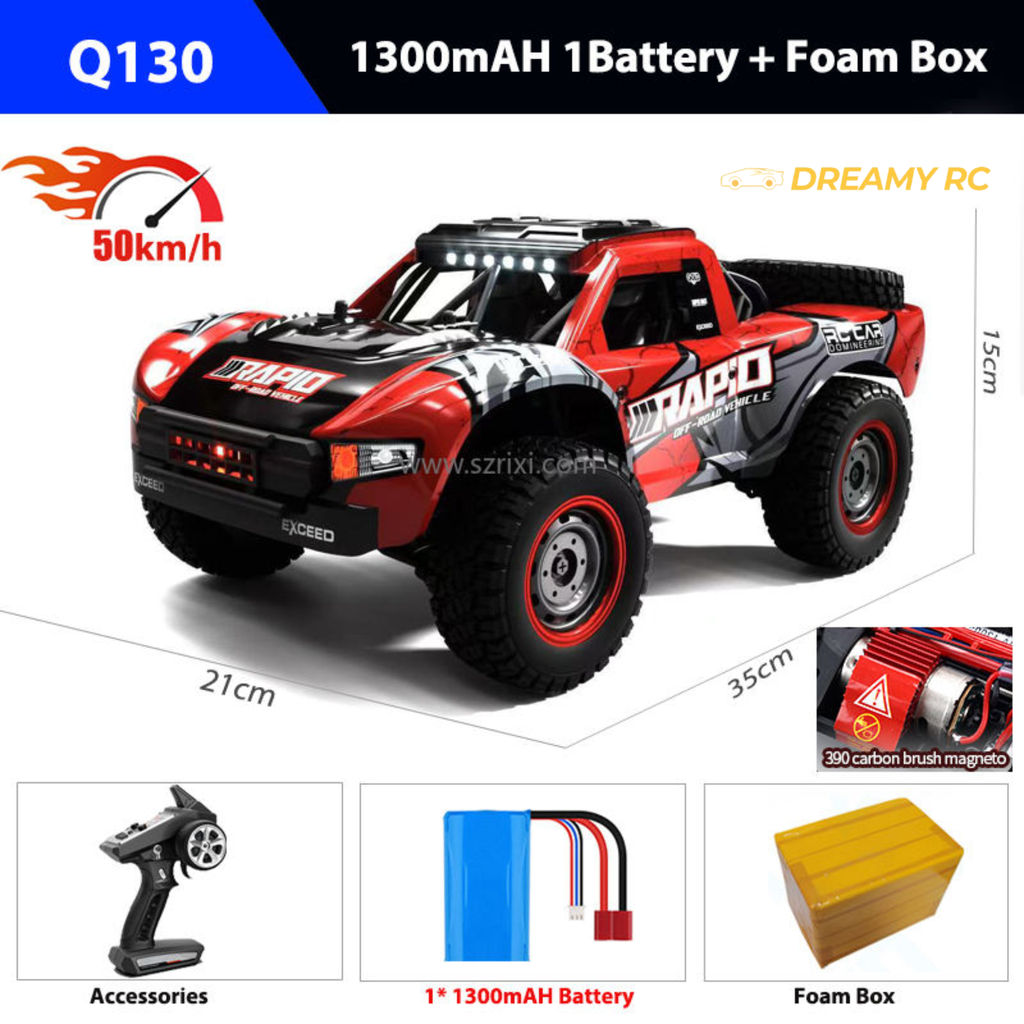 JJRC Q130A 1:16 4WD High-Speed Drift RC Car – 50 km/h