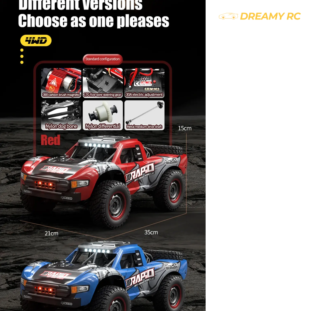 JJRC Q130A 1:16 4WD High-Speed Drift RC Car – 50 km/h
