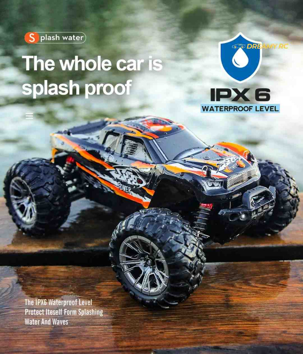 HOSHI N416 1:16 4WD RC Monster Truck — 33+ km/h, Splash-Proof (RTR) image 2