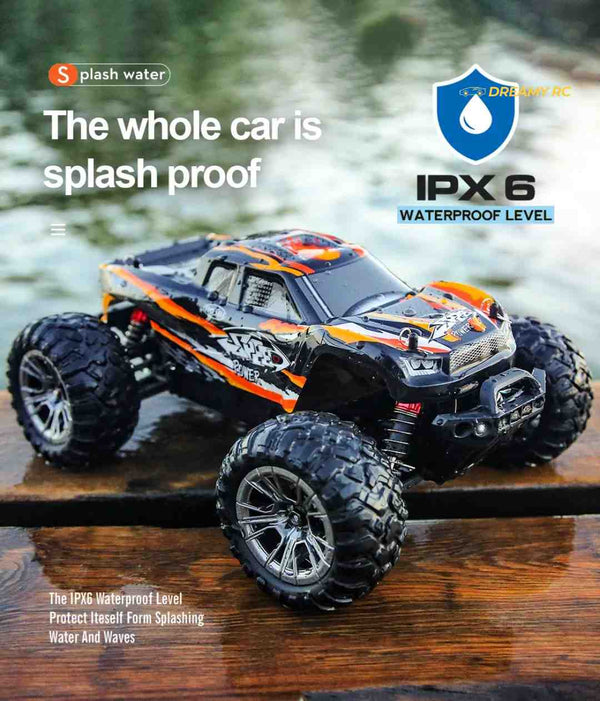 HOSHI N416 1:16 4WD RC Monster Truck — 33+ km/h, Splash-Proof (RTR) image 2