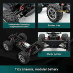 HOSHI N416 1:16 4WD RC Monster Truck — 33+ km/h, Splash-Proof (RTR) image 4
