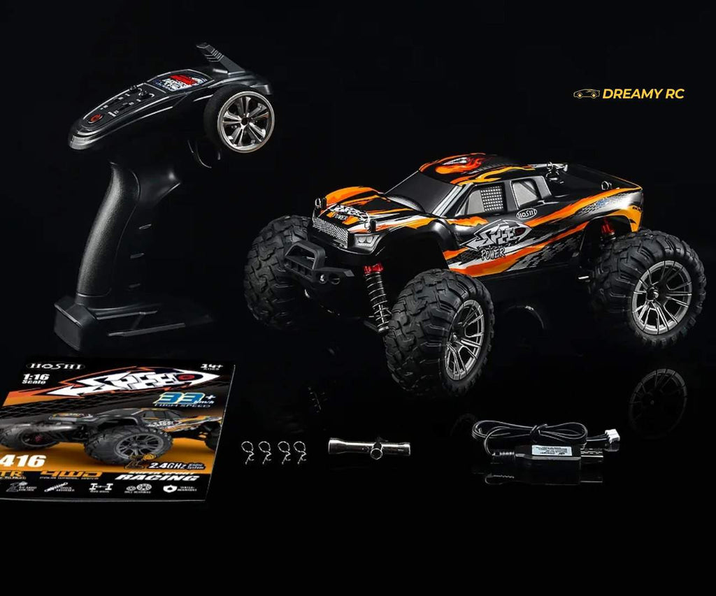 HOSHI N416 1:16 4WD RC Monster Truck — 33+ km/h, Splash-Proof (RTR) image 7