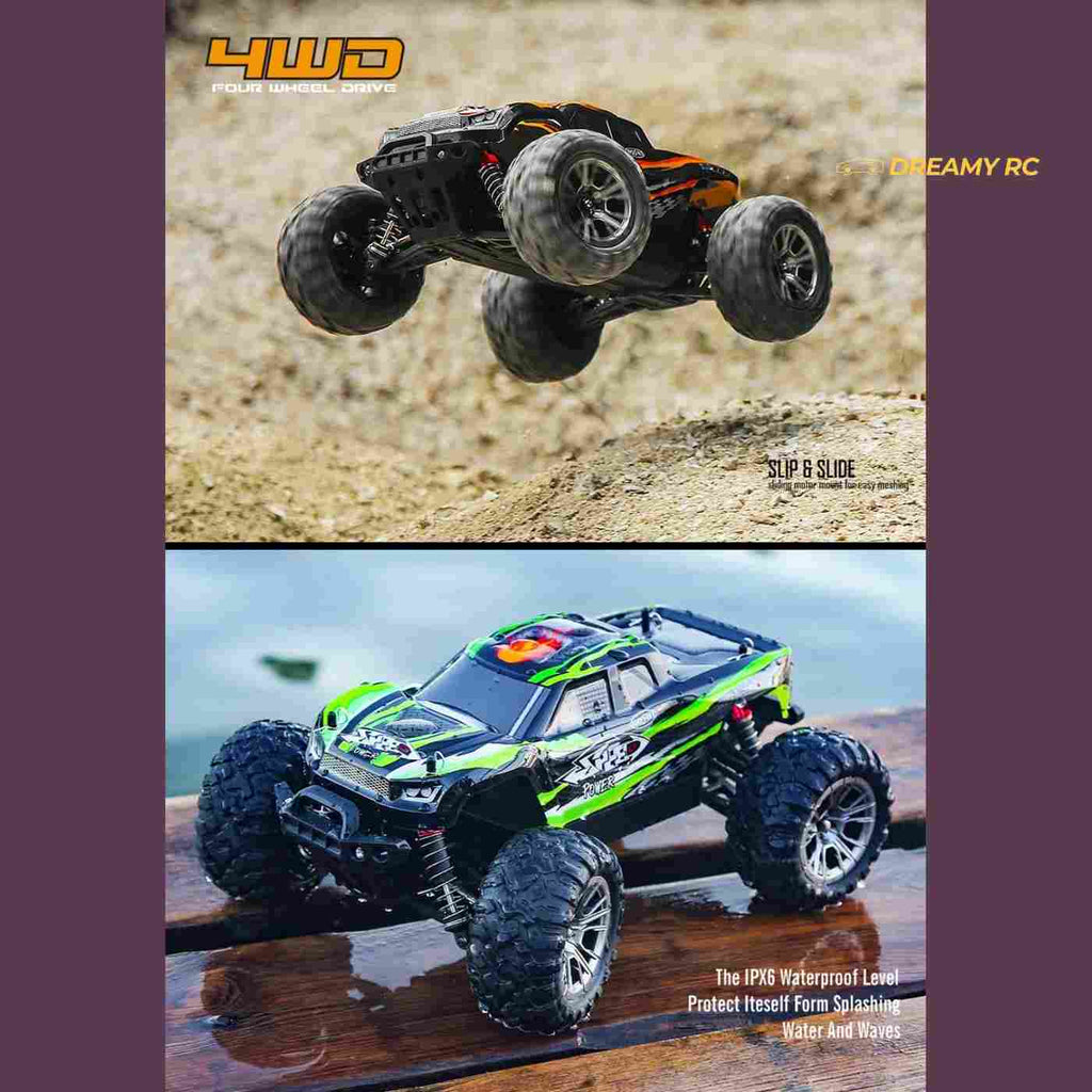 HOSHI N416 1:16 4WD RC Monster Truck — 33+ km/h, Splash-Proof (RTR) image 8
