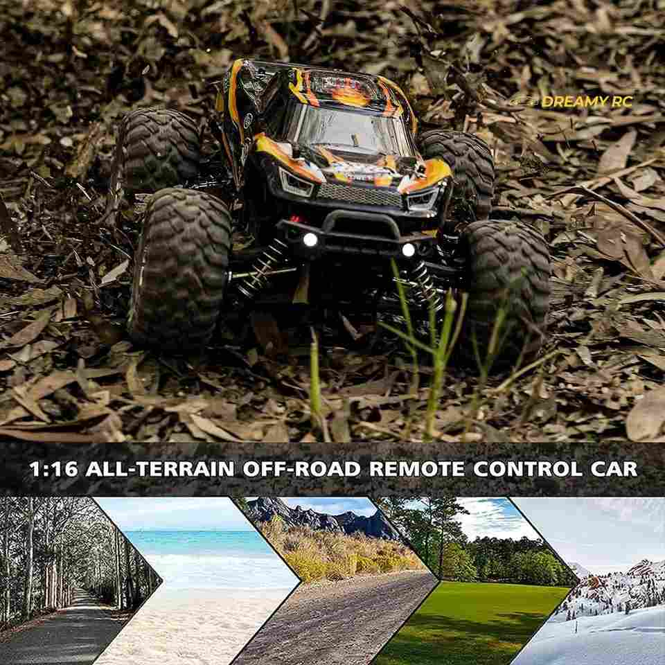 HOSHI N416 1:16 4WD RC Monster Truck — 33+ km/h, Splash-Proof (RTR) image 9