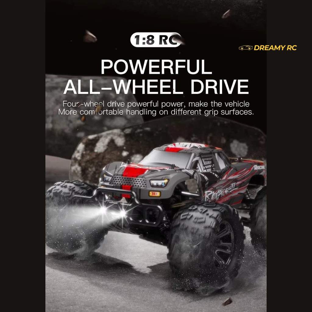 HOSHI N518 Raptor II 1:8 4WD Brushless RC Monster Truck — 100 km/h, 3670 Motor image 2