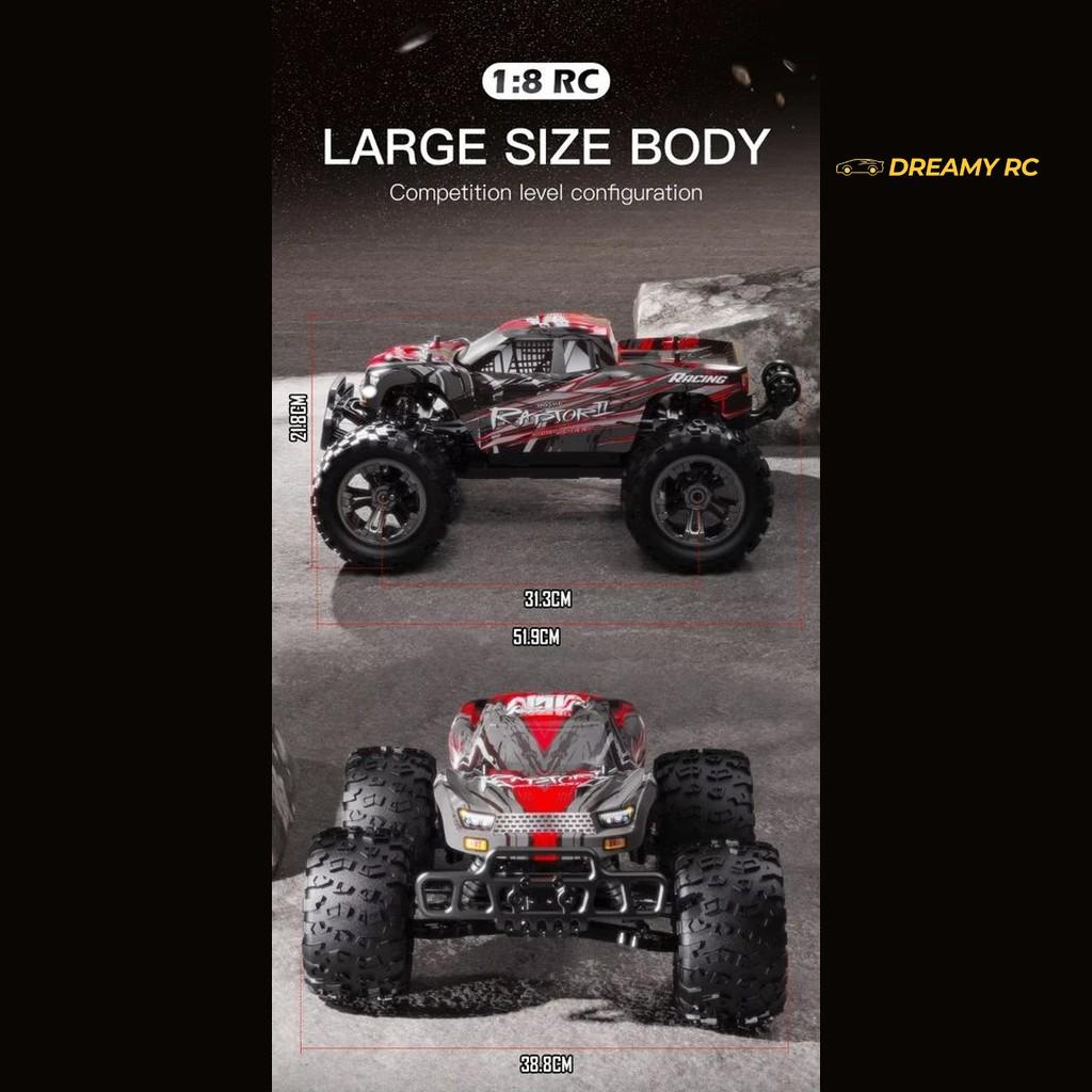 HOSHI N518 Raptor II 1:8 4WD Brushless RC Monster Truck — 100 km/h, 3670 Motor image 3