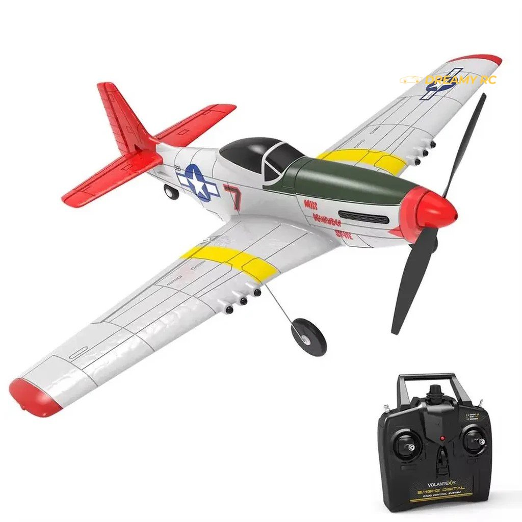 VolantexRC P-51D Mustang 400mm RC Plane Red-Tail