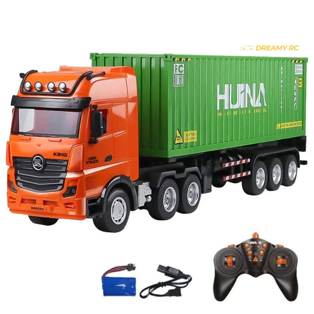 Huina 1317 1:18 RC Container Truck with Trailer